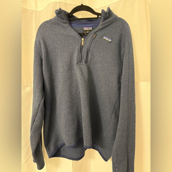 Patagonia Dark Navy Better Sweater 1/4 Zip Fleece with Brass Zippers - Picture 2 of 4